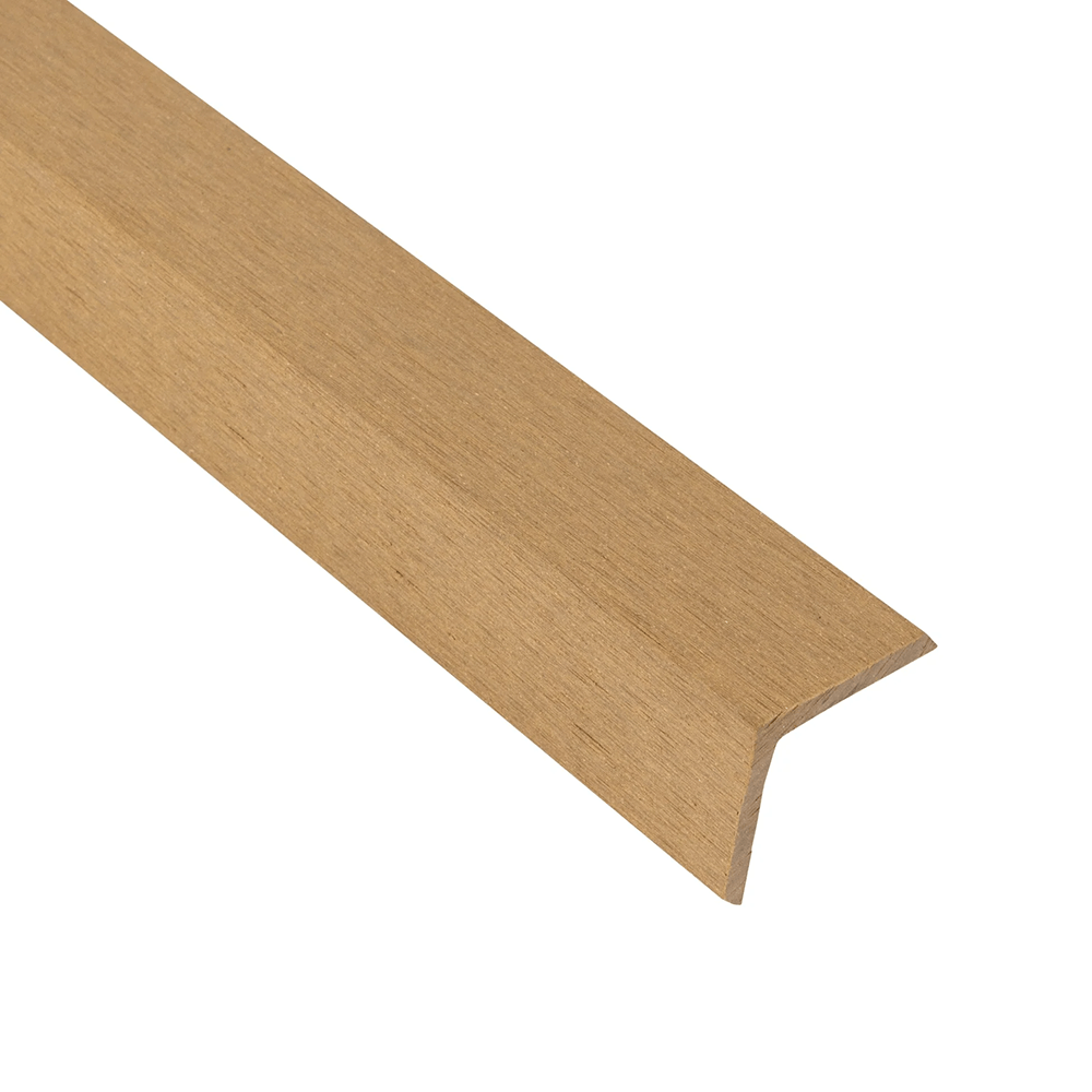 45mm x 45mm Triton Teak WPC Decking Angle Trim – 3m image